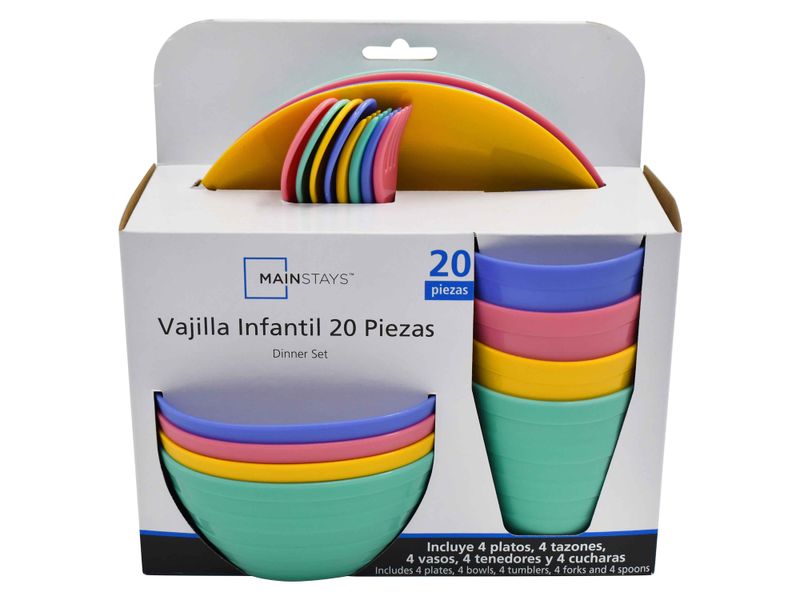 Vajilla-Infantil-De-Colores-George-Home-20-Piezas-Incluye-4-Platos-4-Tazones-4-Tenedores-4-Vasos-4-Cucharas-Modelo-Cama202056-11-52163