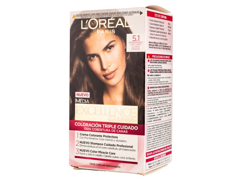 Tintura-Permanente-Excellence-Creme-L-Oreal-Paris-Casta-o-Claro-Cenizo-5-1-3-35843