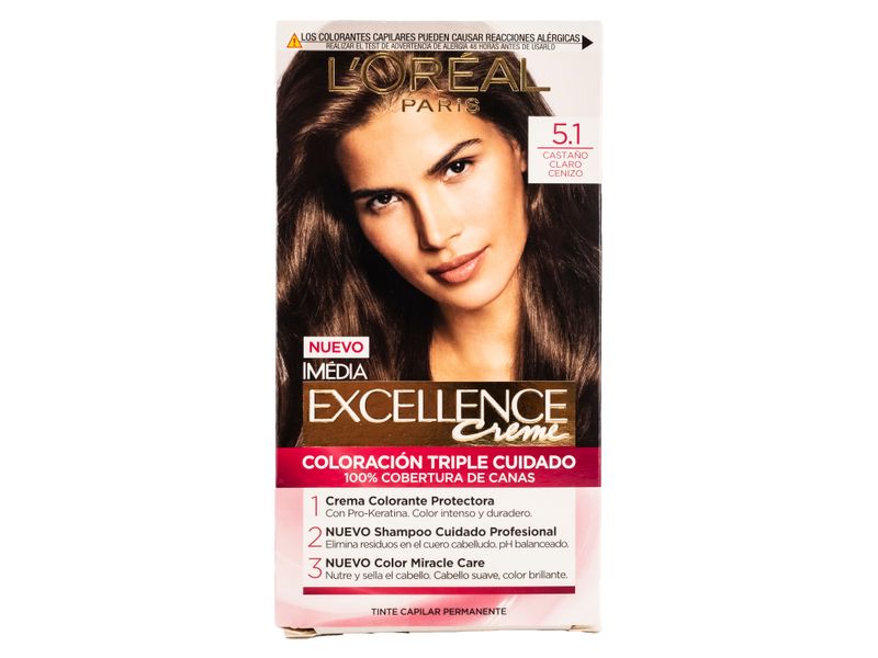 Tintura-Permanente-Excellence-Creme-L-Oreal-Paris-Casta-o-Claro-Cenizo-5-1-1-35843