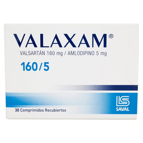 Antihipertensivo Valaxam 160 5 Mg X 30