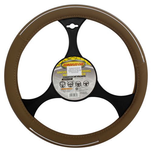 Forro Timón Hercules Beige L Plateadas