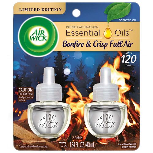 2 Pack Aromatizante AirWick Repuesto Eléctrico Bonfire - 40ml