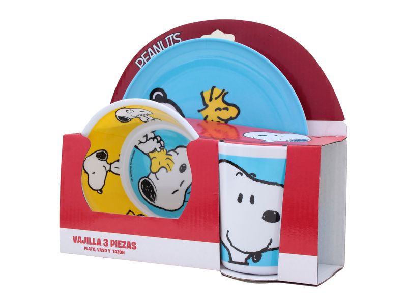 Vajilla-Fun-Kids-De-Melamina-Snoopy-3-Piezas-3-58605