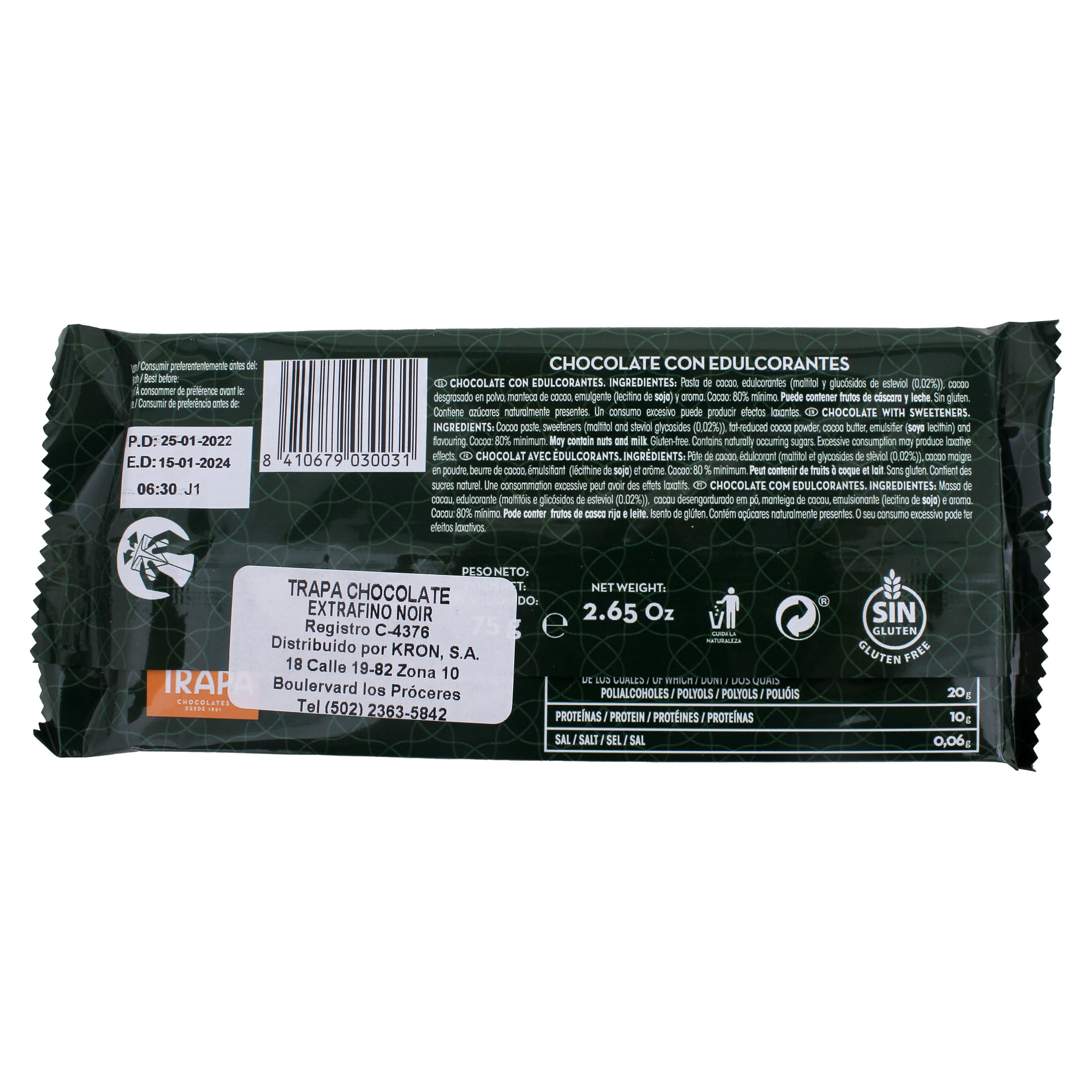 Comprar Chocolate Tutto Sin Azúcar - 80gr, Walmart Guatemala - Maxi  Despensa