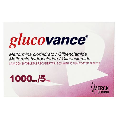 Glocovance 1000/5 Mg 30 Tabletas