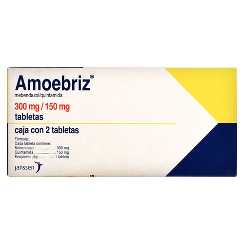 Amoebriz 450 Mg 2 Tabletas Una Caja