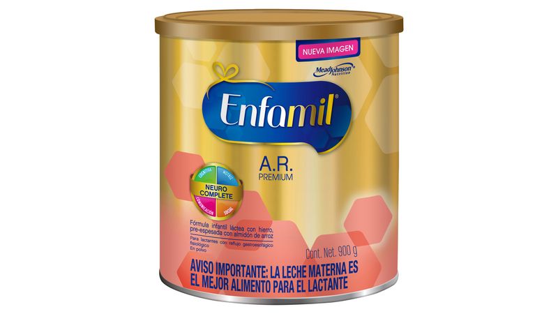  Leche infantil de fórmula Enfamil A.R. Lipil, concentrada con  almidón de arroz agregado, EN-1021, Polvo, Rosado, 1, 1 : Bebés