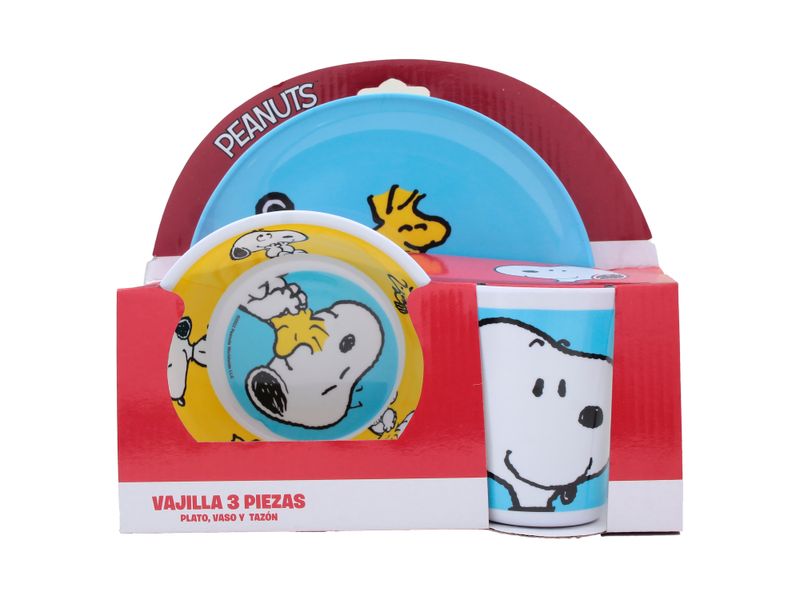 Vajilla-Fun-Kids-De-Melamina-Snoopy-3-Piezas-1-58605