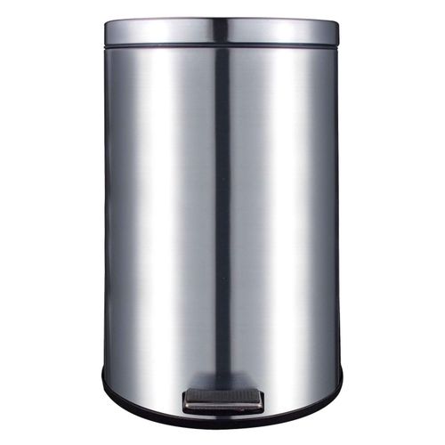 Basurero Mainstays Redondo De Acero Inoxidable Con Pedal 20L