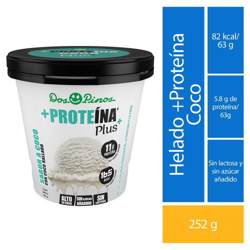 Helado Dos Pinos Proteina Coco 252gr