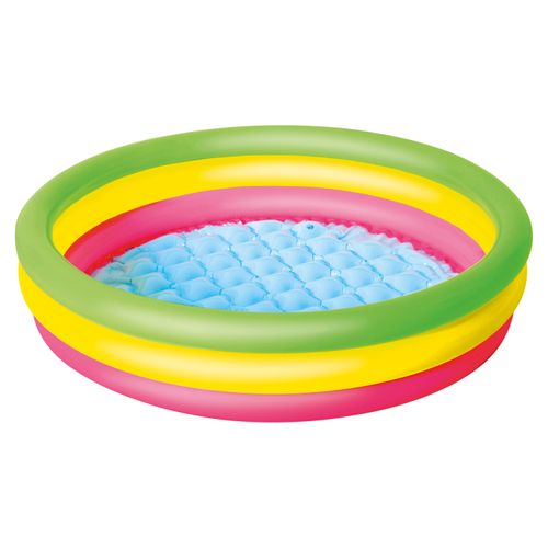 Piscina inflable Play Day de 3 Anillos con Medidas de 1.02m x 25cm Modelo: 51104 Capacidad de 16 galones