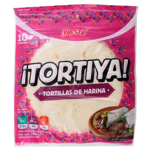 Tortilla YaEstá de Harina 10 unidades - 190 g