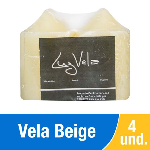 4Pack Votiva Beige Luz V