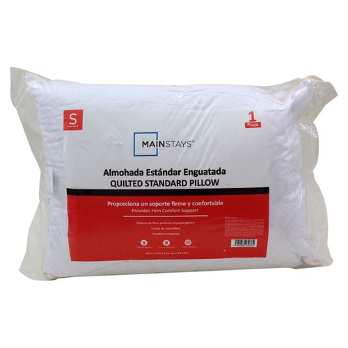 Almohada Mainstays estándar enguatada 51 x 66 cm - 1 Ud