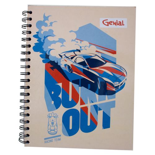 Cuaderno Genial espiral diseños surtidos - 150 hojas