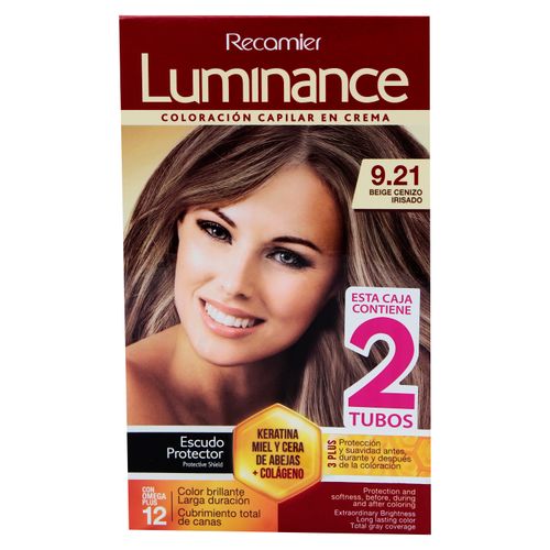 Tinte Luminance 2 Tubos 9.21 Beige Cenizo Irisado