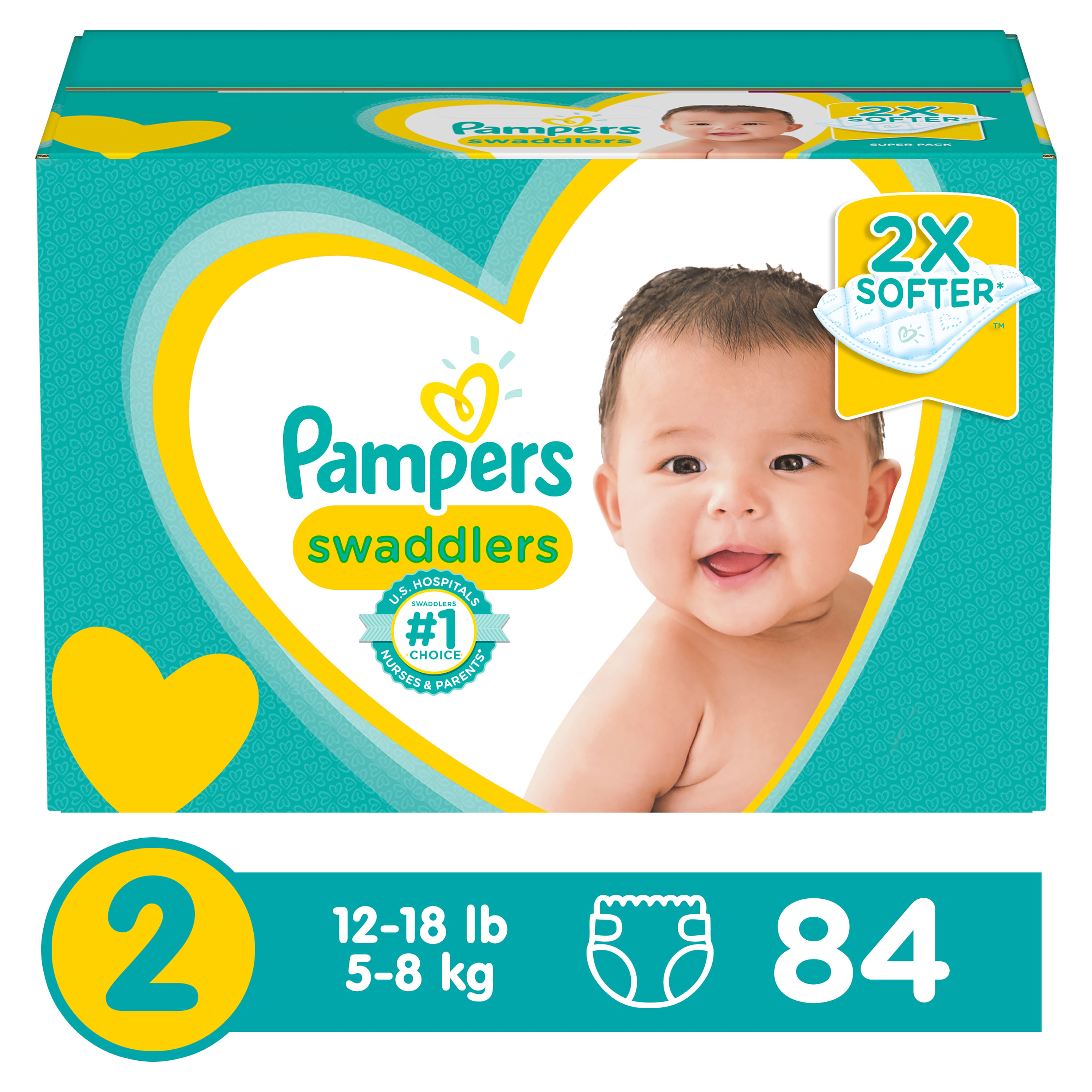 Pampers Swaddlers 240 pañales para recién nacido (12 paquetes de 20)