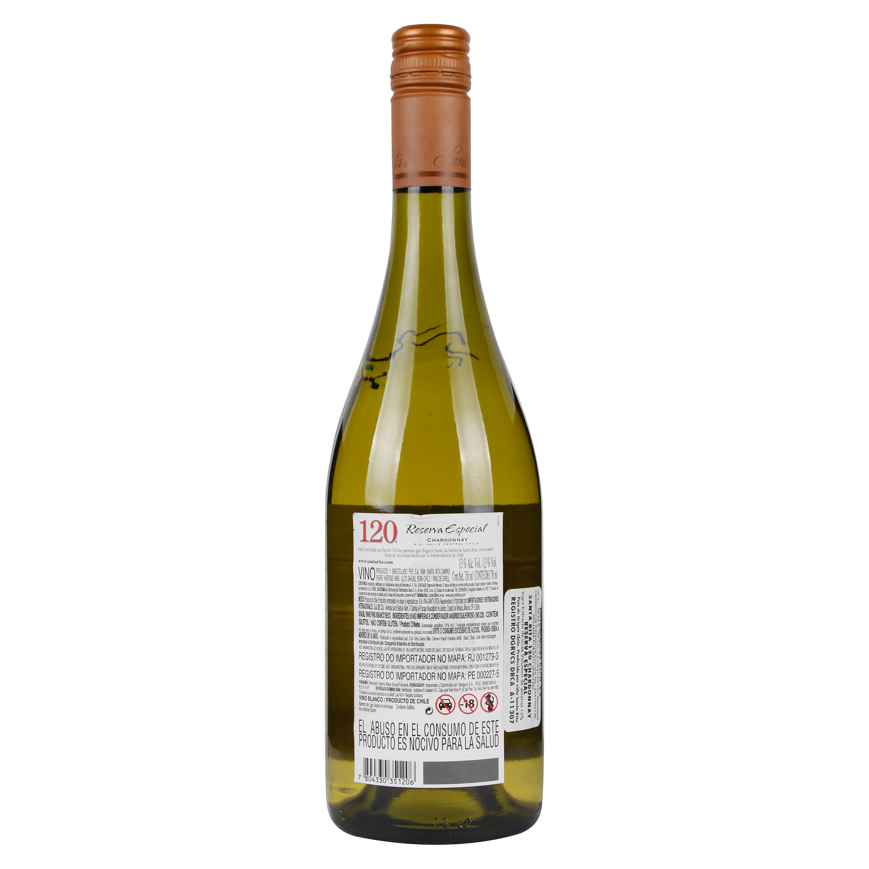Comprar Vino Santa Rita 120 Chardonnay -750ml | Walmart Comprar Vino Santa Rita 120 Chardonnay -750ml | Walmart