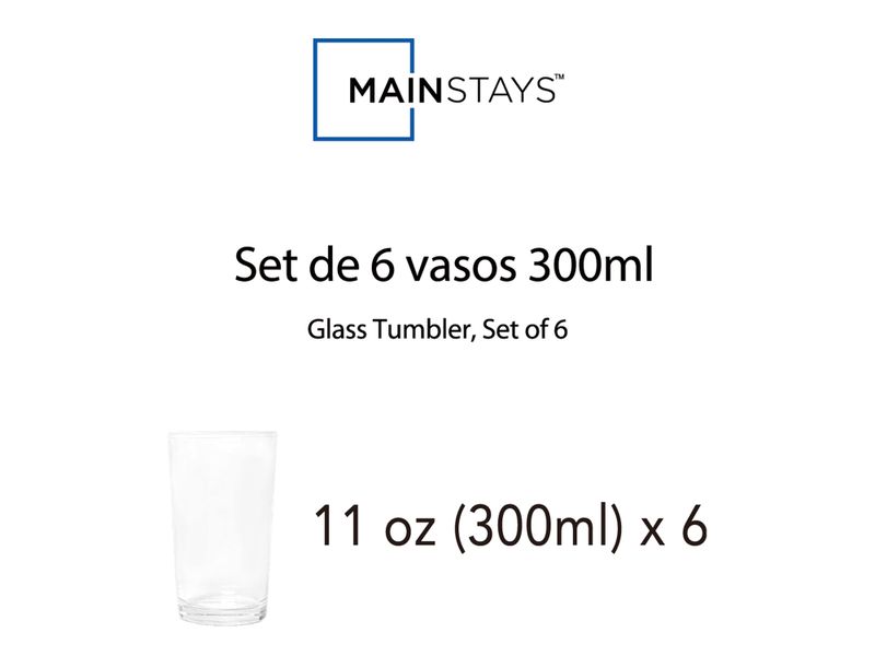 Vasos-Marca-Mainstays-De-Vidrio-Set-De-6-Vasos-De-300ml-5-59381