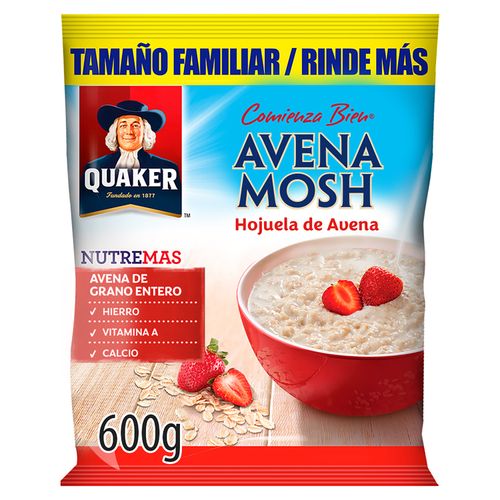Avena Quaker Instantanea Mosh Nutremas - 600gr
