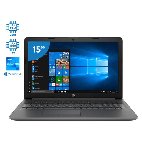 Laptop Hp 15 Cel 4Gb 1Tb W10H 15Dw1504