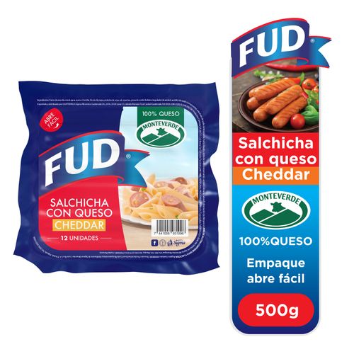 Salchicha Fud queso cheddar - 500 g