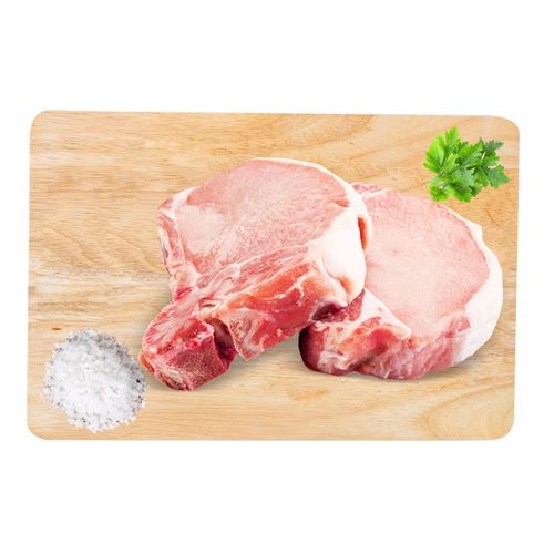 Chuleta fresca de cerdo porcionada venta a granel - Precio indicado por libra