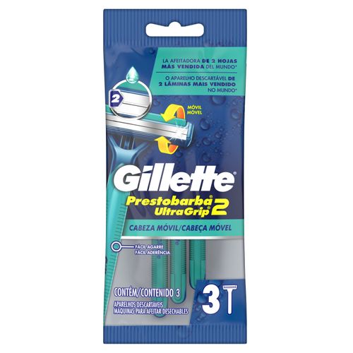 Rasuradora Gillette Ultra Grip - 3 Unidades