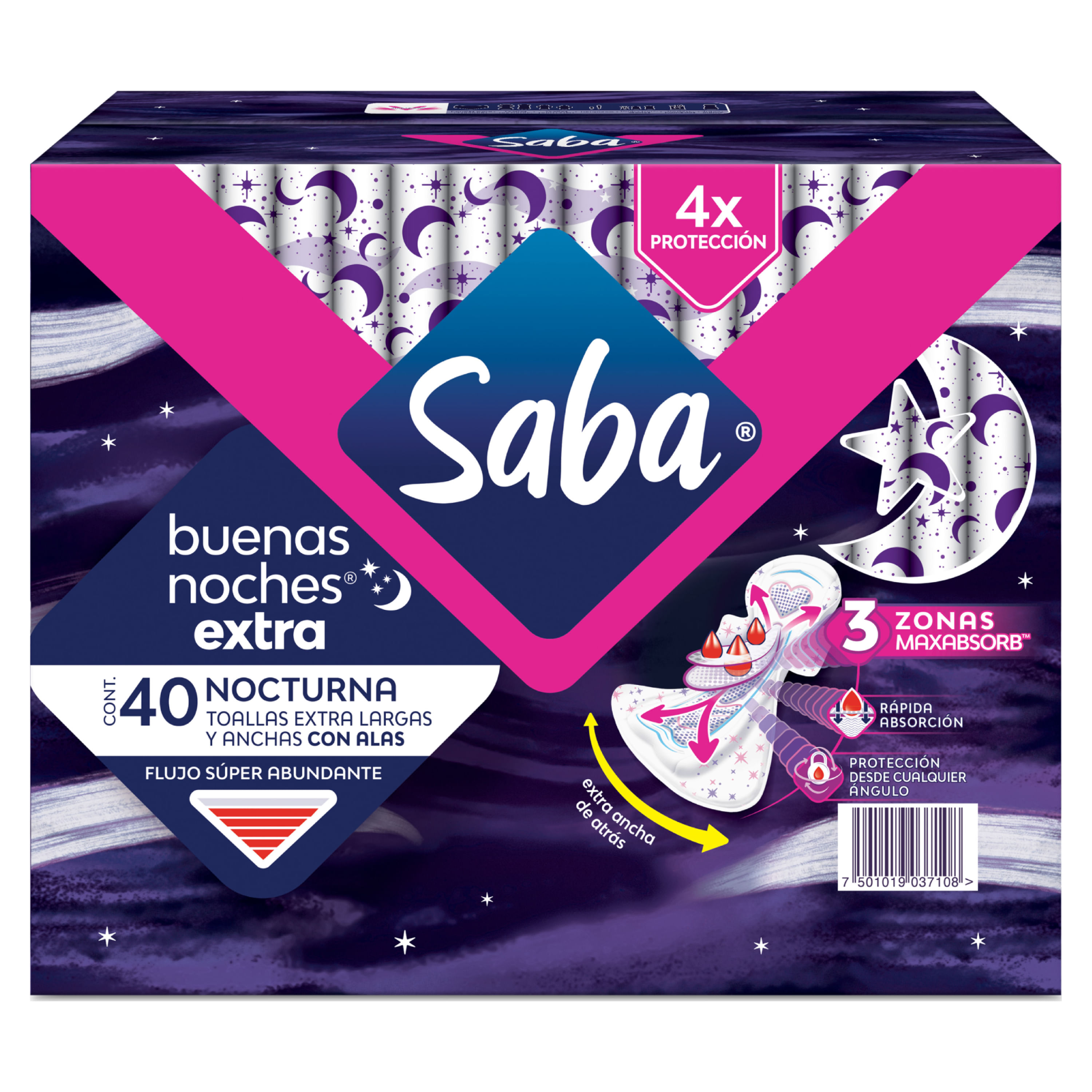 Toallas-Femeninas-Saba-Buenas-Noches-Extra-Flujo-S-per-Abundante-Con-Alas-40-Unidades-1-35662