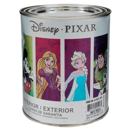 Pintura Látex Colorplace Disney Mate Pastel. 3 Años De Garantía - 1/4 Galón