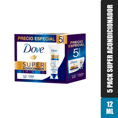 Acondicionador Dove Super 5Pk12 Ml