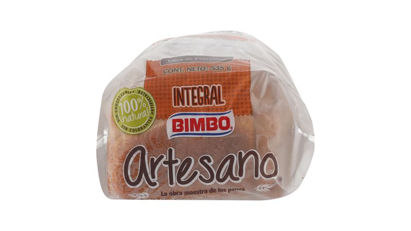 Pan Bimbo Artesano Integral 500 g 