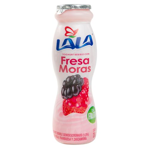 Yogurt bebible Lala sabor fresa mora - 200 ml