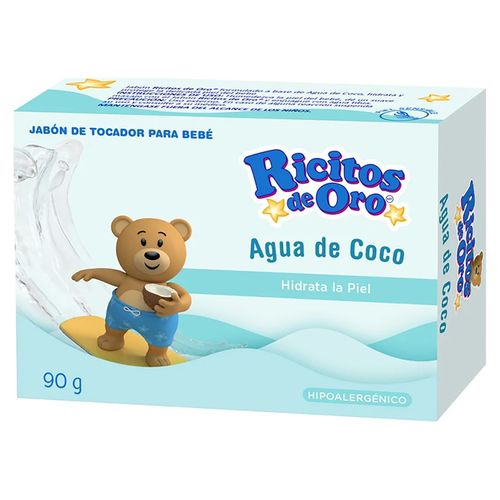 Jabón Para Bebé Ricitos De Oro Con Agua Coco - 90g