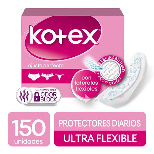 Protectores Diarios Kotex Ultra Flexibles - 150Uds