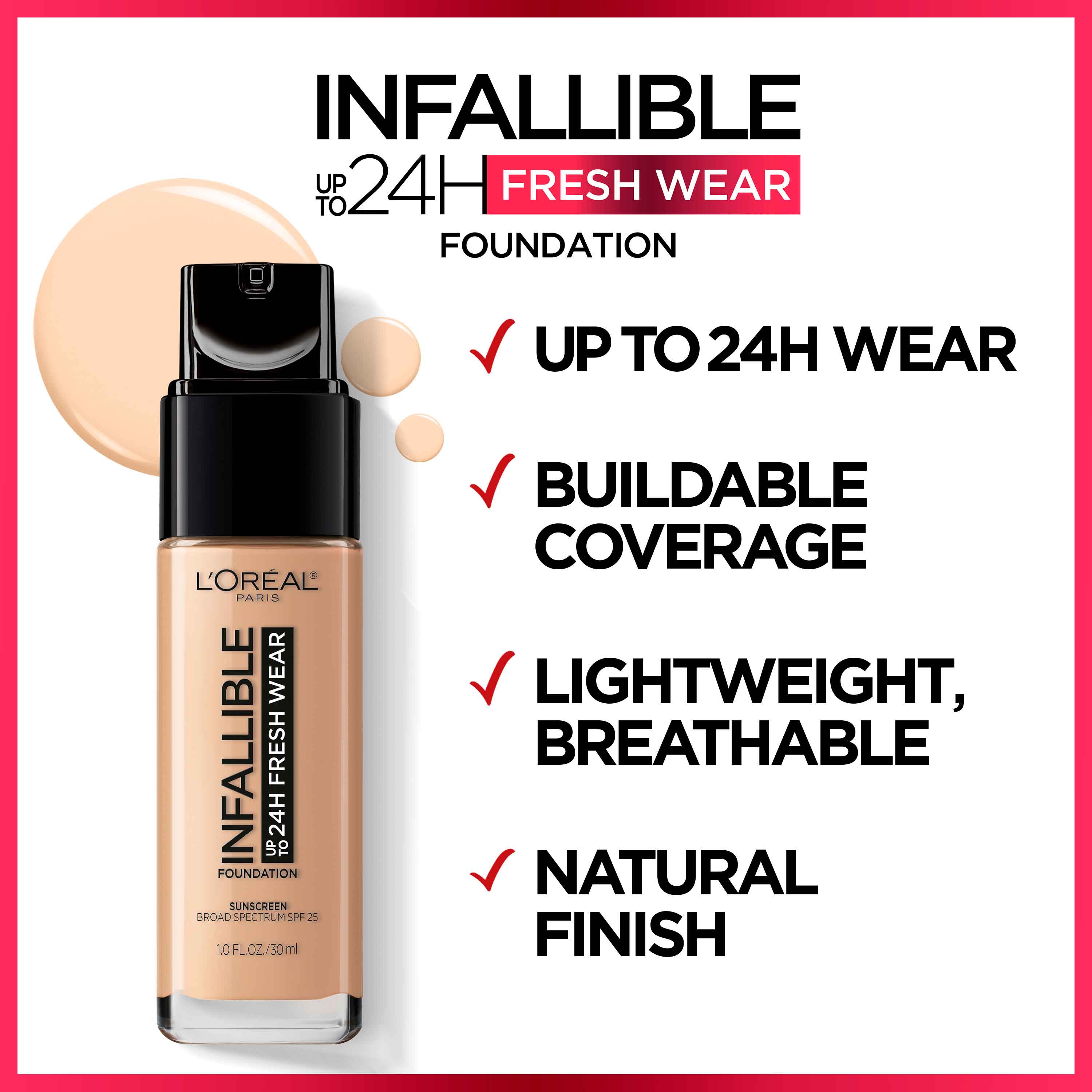 L'oreal Infallible Fresh Wear 24 horas,  Precio Guatemala - Kemik  Guatemala - Compra en línea fácil