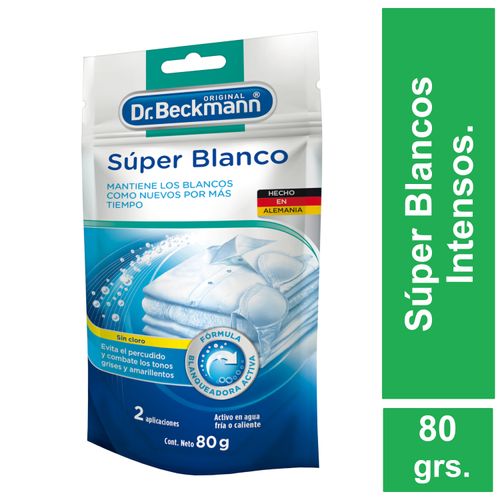 Blanqueador en polvo Dr Beckmann super blanco - 80 g