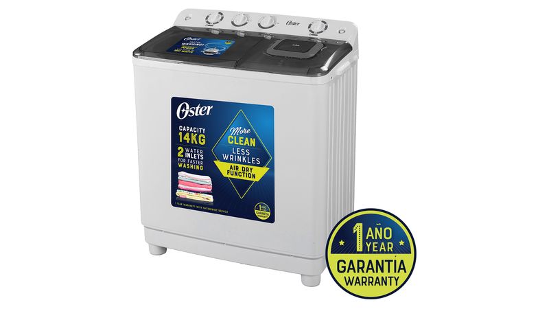Comprar Lavadora Digital Oster 10.5 Kg Color Blanco, Funcion One Touch, 6  Programas De Lavado, 2 Entradas De Agua, Walmart Guatemala - Maxi Despensa