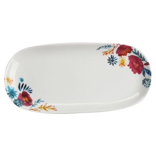 Plato Marca Mainstays De Porcelana Con Forma Rectangular Para Servir