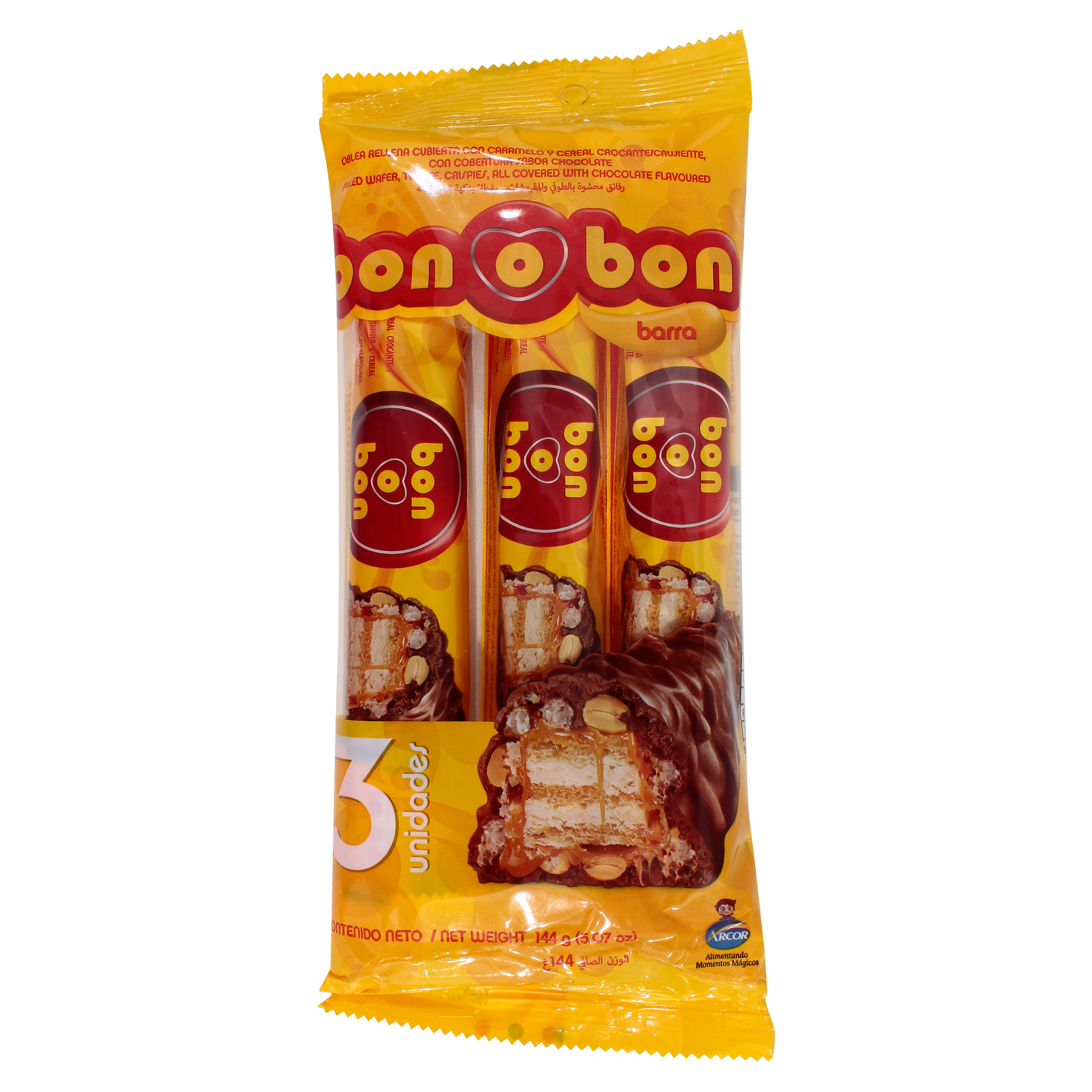 Chocolate Arcor Oblea Bon o Bon 3 pz.