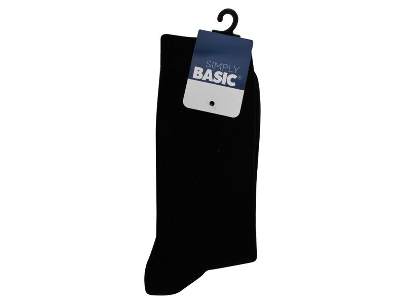Calcetin-Simply-Basic-Liso-Negro-T-9-11-1-27807
