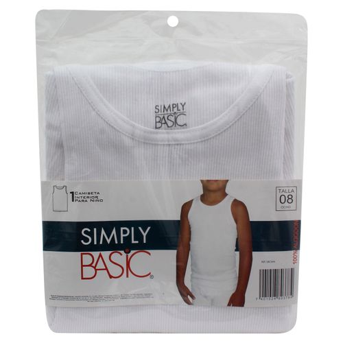 Camiseta Simply Basic Nino Bl T8