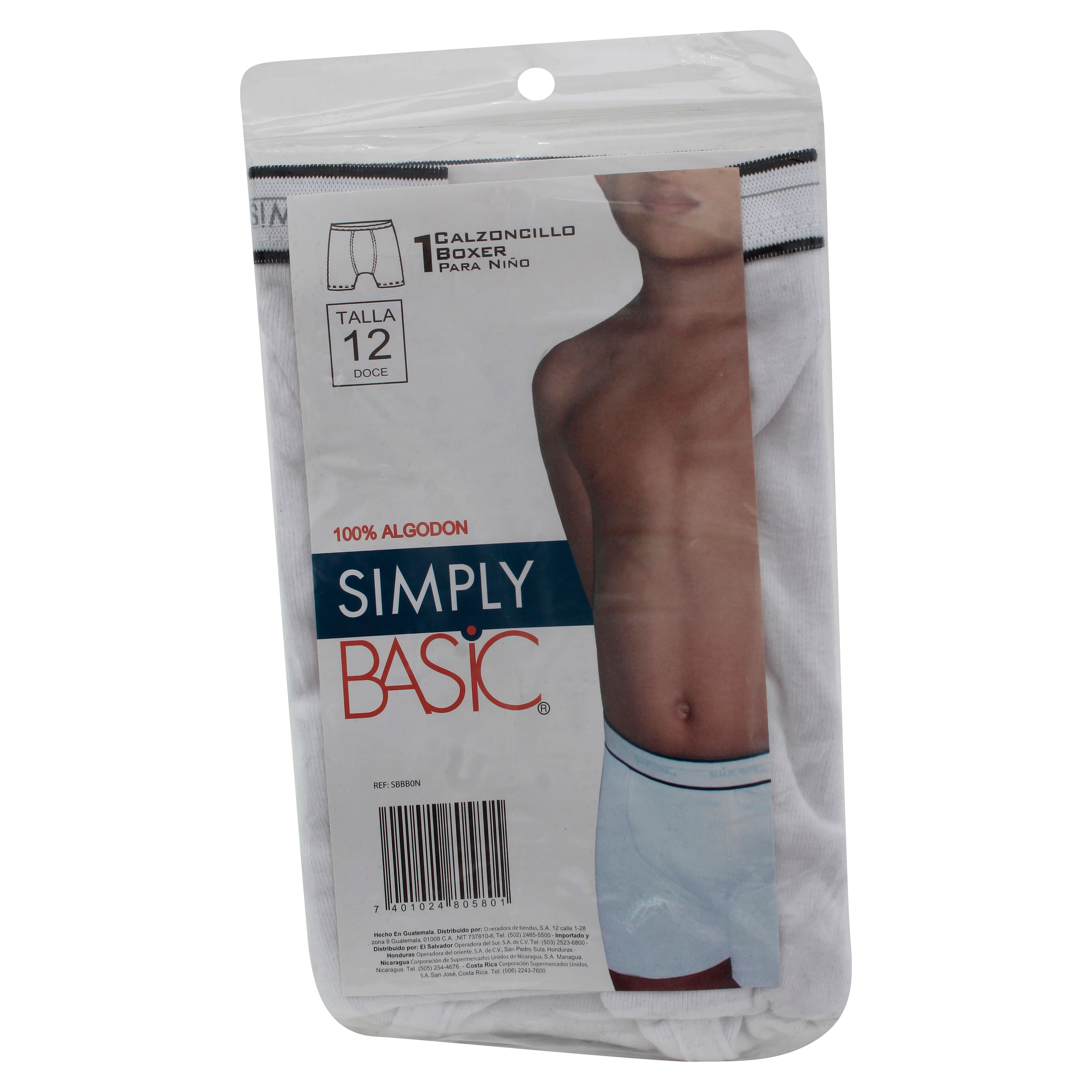 Boxer Simply Basic Nino Blanco T12