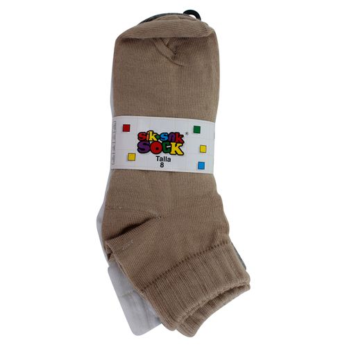 Calcetín Sik Sak, Sock Niño, 6Pack -Talla 8