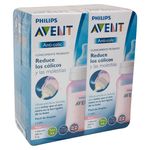 Dos Pachas Philips Avent Biberones Classic+ 330 Ml / 11 Onzas Color Rosado  : Precio Guatemala