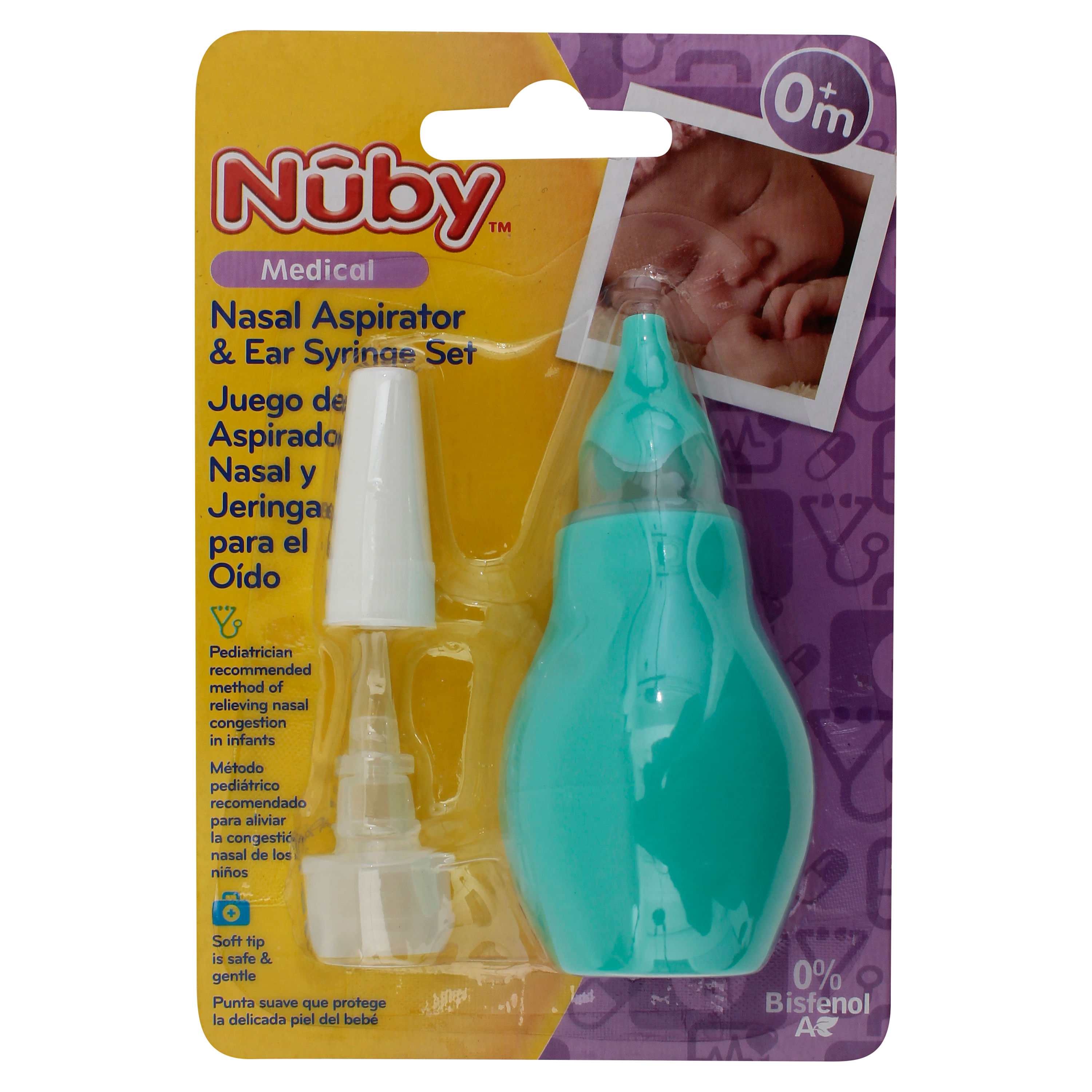 Nuby Aspirador Nasal Con Boquilla Y Filtro, Nuby Accesorios para el bebé -  Farmacias del Sud