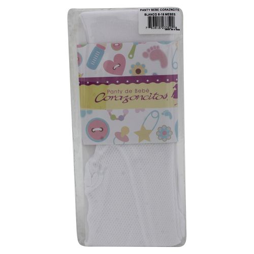 Panty Corazoncitos Blanco P Bebe T 6 18M