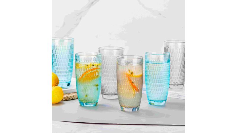 Set De 6 Vasos Para Agua De Cristal Secret De Gourmet Multicolor con  Ofertas en Carrefour