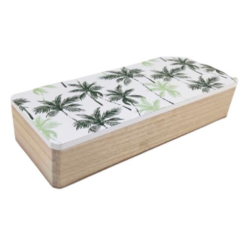 Caja Mainstays Decorativa Diseño Palmeras 25x10cm