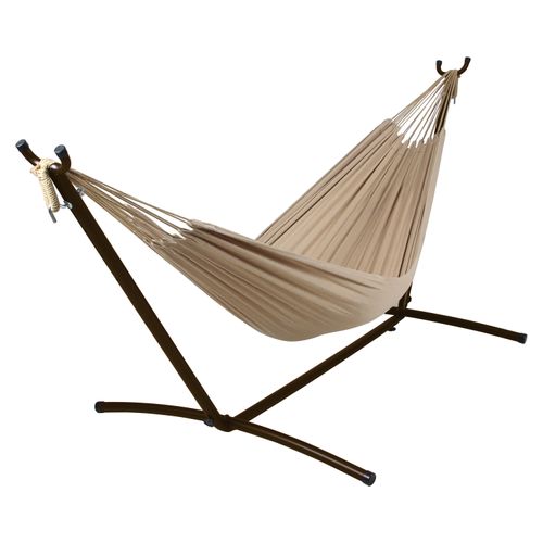 Hamaca de tela Mainstays, color beige, con base